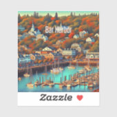 Bar Harbor Maine 3 inch Vinyl Sticker (Vel)