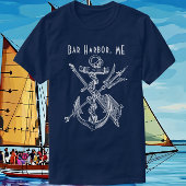 Bar Harbor Maine Boat Anker Nautische Reizen T-shirt