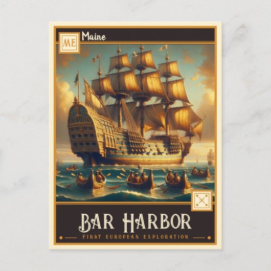 Bar Harbor, Maine |  Briefkaart (Voorkant)