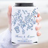 Bar Harbor Maine Bruiloft Favor Drink Blikjeskoeler