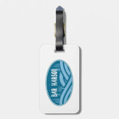 Bar Harbor Maine buitenshuis Bagagelabel (Achterkant verticaal)