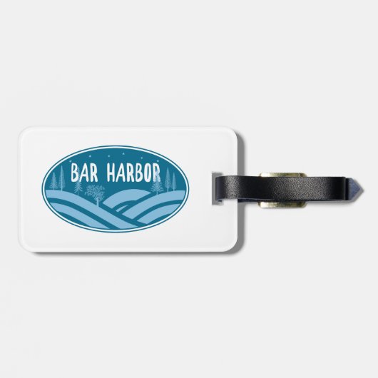 Bar Harbor Maine buitenshuis Bagagelabel (Achterkant horizontaal)