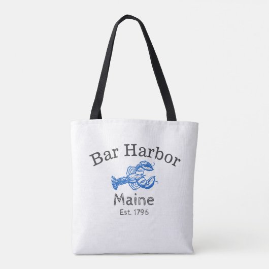 "Bar Harbor Maine" Canvas tas (Achterkant)