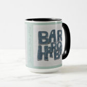 Bar Harbor Maine Denim Mug Mok (Voorkant rechts)