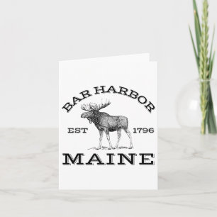 Bar Harbor Maine Eland Wandelen Buiten Acadia Nati Kaart