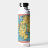 Bar Harbor Maine  kaart Waterfles (Links)