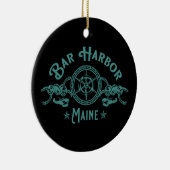 BAR HARBOR MAINE KEEPSAKE SOUVENIR HOLIDATIE KERAMISCH ORNAMENT (Rechts)