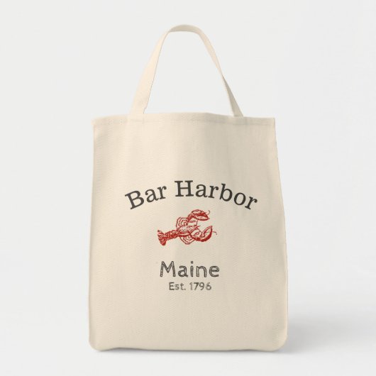 Bar Harbor Maine Lobster Tote Bag (Voorkant)