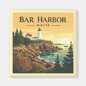  Bar Harbor Maine Magneet (Voorkant)