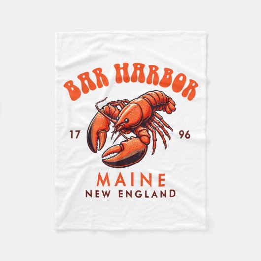 Bar Harbor Maine New England Travel Funny Bar Harb Fleece Deken (Voorkant)
