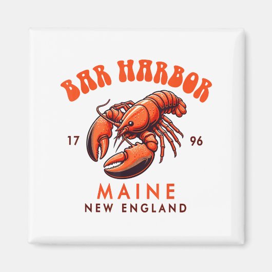 Bar Harbor Maine New England Travel Funny Bar Harb Magneet (Voorkant)