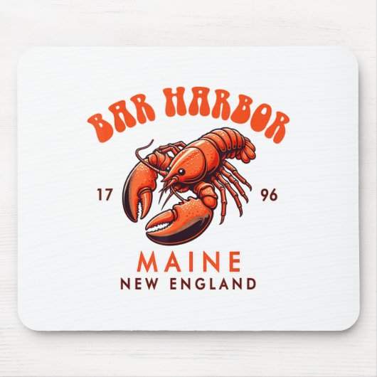 Bar Harbor Maine New England Travel Funny Bar Harb Muismat (Voorkant)