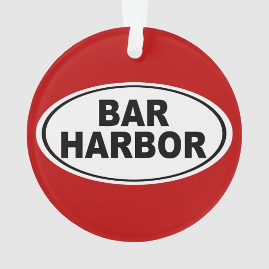 Bar Harbor Maine Ornament (achterkant)
