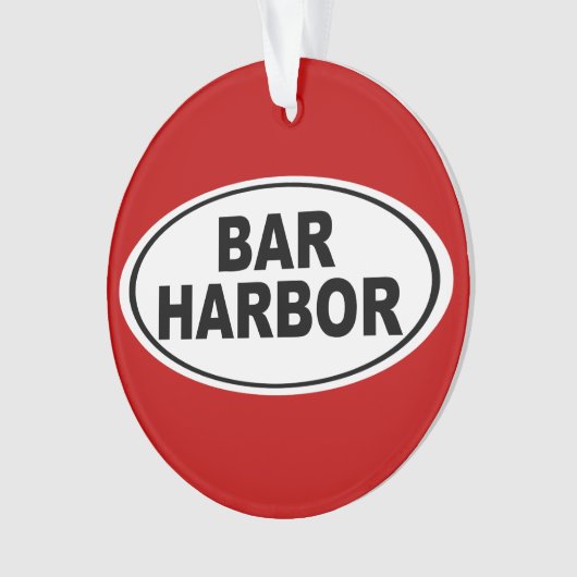 Bar Harbor Maine Ornament (voorkant)
