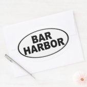 Bar Harbor Maine Ovale Sticker (Envelop)