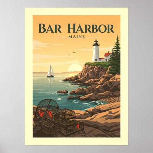 Bar Harbor Maine Poster (Voorkant)