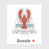 Bar Harbor, Maine Sticker (Vel)