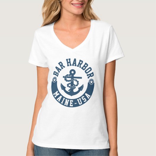 Bar Harbor Maine USA T-shirt (Voorkant)
