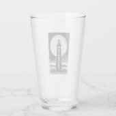 Bar Harbor Maine Vuurtoren Maan Glas (Achterkant)