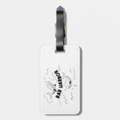 Bar Harbor Maine Whales Bagagelabel (Achterkant verticaal)