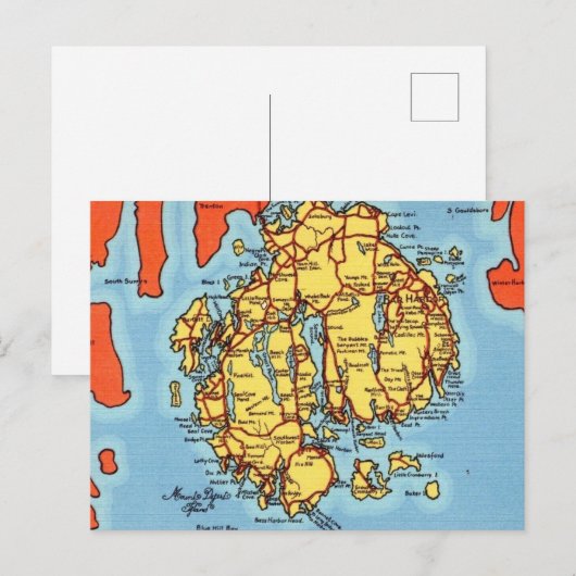 Bar Harbor - Mt Desert Island  Briefkaart (Voorkant / Achterkant)