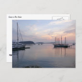 Bar Harbor schepen bij zonsopgang I Briefkaart (Voorkant / Achterkant)