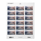 Bar Harbor schepen bij zonsopgang I Etiket (Full Sheet)