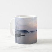 Bar Harbor schepen bij zonsopgang I Koffiemok (Voorkant links)