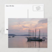 Bar Harbor schepen bij zonsopgang II Briefkaart (Voorkant / Achterkant)
