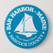Bar Harbor (sloep) Ronde Button 4,0 Cm (Voorkant)