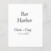 Bar Harbor vrijgezellenfeest bruidsmeisje bruiloft (Achterkant)