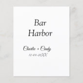 Bar Harbor vrijgezellenfeest bruidsmeisje bruiloft (Voorkant)