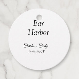 Bar Harbor vrijgezellenfeest bruidsmeisje bruiloft Bedankjes Labels