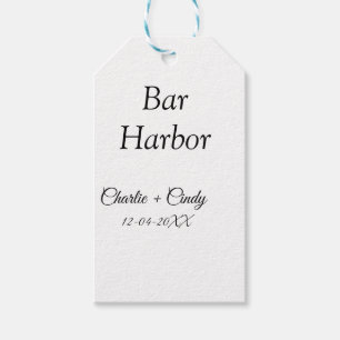 Bar Harbor vrijgezellenfeest bruidsmeisje bruiloft Cadeaulabel