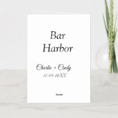 Bar Harbor vrijgezellenfeest bruidsmeisje bruiloft Folie Wenskaart (Achterkant)