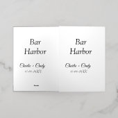 Bar Harbor vrijgezellenfeest bruidsmeisje bruiloft Folie Wenskaart (Buiten Laag)