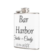 Bar Harbor vrijgezellenfeest bruidsmeisje bruiloft Heupfles (Links)