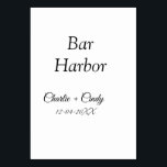 Bar Harbor vrijgezellenfeest bruidsmeisje bruiloft Kaart<br><div class="desc">Ontwerp</div>