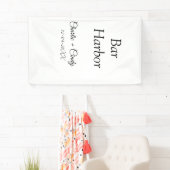 Bar Harbor vrijgezellenfeest bruidsmeisje bruiloft Spandoek (Insitu)