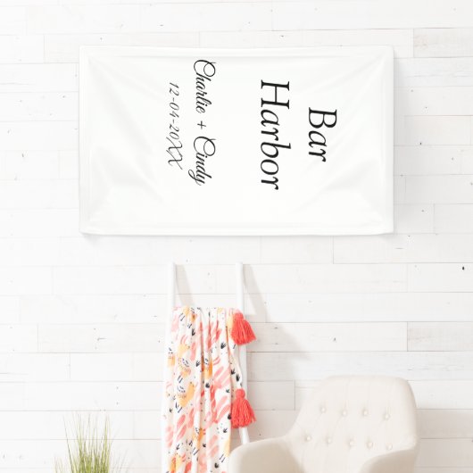 Bar Harbor vrijgezellenfeest bruidsmeisje bruiloft Spandoek (Insitu)