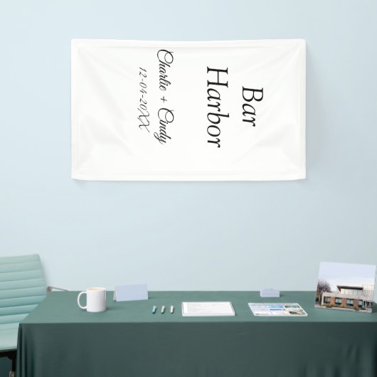 Bar Harbor vrijgezellenfeest bruidsmeisje bruiloft Spandoek (Beurs)