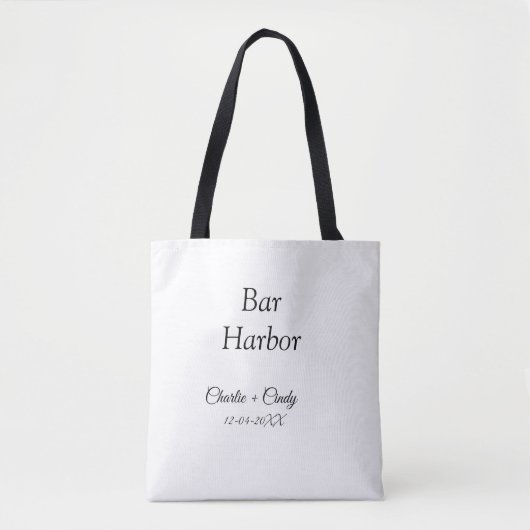 Bar Harbor vrijgezellenfeest bruidsmeisje bruiloft Tote Bag (Voorkant)