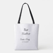 Bar Harbor vrijgezellenfeest bruidsmeisje bruiloft Tote Bag (Achterkant)