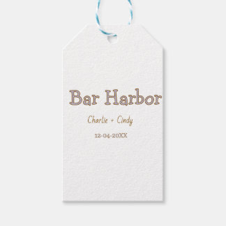 Bar Harbor vrijgezellenfeest bruidsmeisje trouw a Cadeaulabel