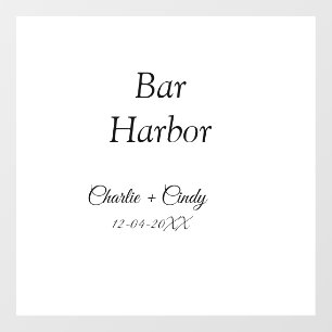 Bar Harbor vrijgezellenfeest bruidsmeisje trouw a Raamsticker