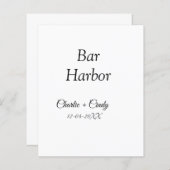 Bar Harbor vrijgezellenfeest bruidsmeisje trouwfee (Voorkant / Achterkant)