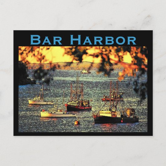 Bar Harbour-Briefkaart Briefkaart (Voorkant)