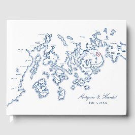 Bar Harbour Guest Book - Penobscot Bay Maine Map Gastenboek