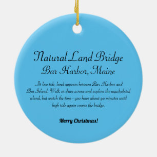 Bar Harbour Land Bridge Ornament