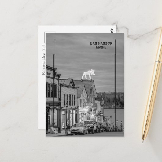 Bar Harbour, Maine Briefkaart (Voorkant / Achterkant in situ)